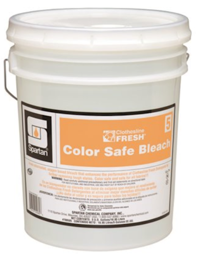 Spartan Bleach - Color-Safe - Non-Chlorinated - Clothesline Fresh - Spartan - 5 Gallon Pail