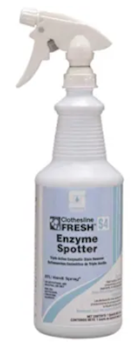 Spartan Stain Remover - Enzyme Spotter - Spartan Clothesline Fresh S4 - 1 Qt - 12/Ct product image - Spartan Commercial