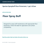 Spartan Spraybuff Floor Protectant, 1 gal, 4/Case — application and compatibility guide