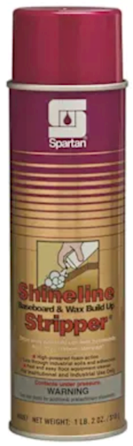Spartan Stripper - For Baseboards And Wax Buildup - Spartan Shineline - Aerosol - Lemon Scent - 18 Oz - 12/Ct