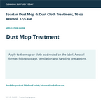 Spartan Dust Mop & Dust Cloth Treatment, 16 oz Aerosol, 12/Case — application and compatibility guide