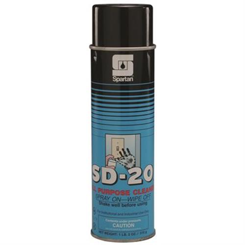 Spartan Cleaner - Degreaser - All-Purpose - Aerosol - Spartan - Sd-20 - Citrus Scent - 20 Oz.