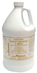 Namco Lemon Scent Fast Dry Carpet Shampoo and Rinse Concentrate 1 Gallon Case of 4