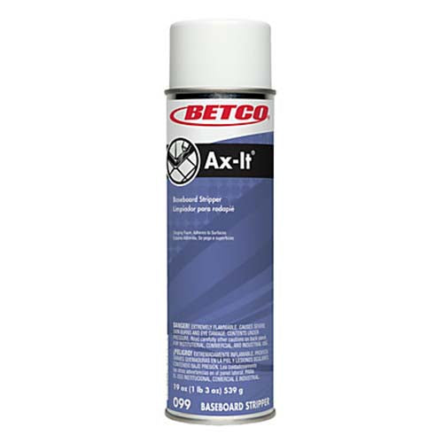 Aerosol Baseboard Stripper 19 oz 12/Case - Betco Ax-It Wax and Soil Buildup Remover