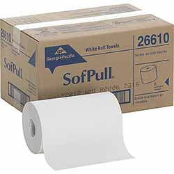GP PRO Pacific Blue White Hardwound Paper Towel Rolls – 1-Ply, 400', Case of 6