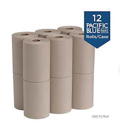 GP Pacific Blue Basic Brown Hardwound Paper Towel Rolls – Case of 12