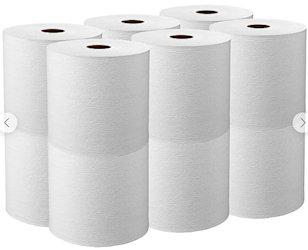 Kleenex White Hardwound Paper Towel Rolls – 1-Ply, 425', Case of 12