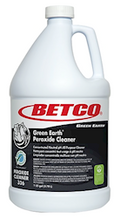 Betco Green Earth Peroxide Cleaner, Fresh Mint, 1 Gal, 4/Case — container shown; order pack stated in title