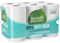 Seventh Generation Recycled White Toilet Tissue – 2-Ply, Case of 48 (12-Roll Packs)