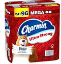 Charmin Ultra Strong Mega Roll White Toilet Tissue – 2-Ply, 242 Sheets/Roll, Case of 18