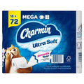 Charmin Ultra Soft Mega Roll White Toilet Tissue – 2-Ply, 264 Sheets/Roll, Case of 18