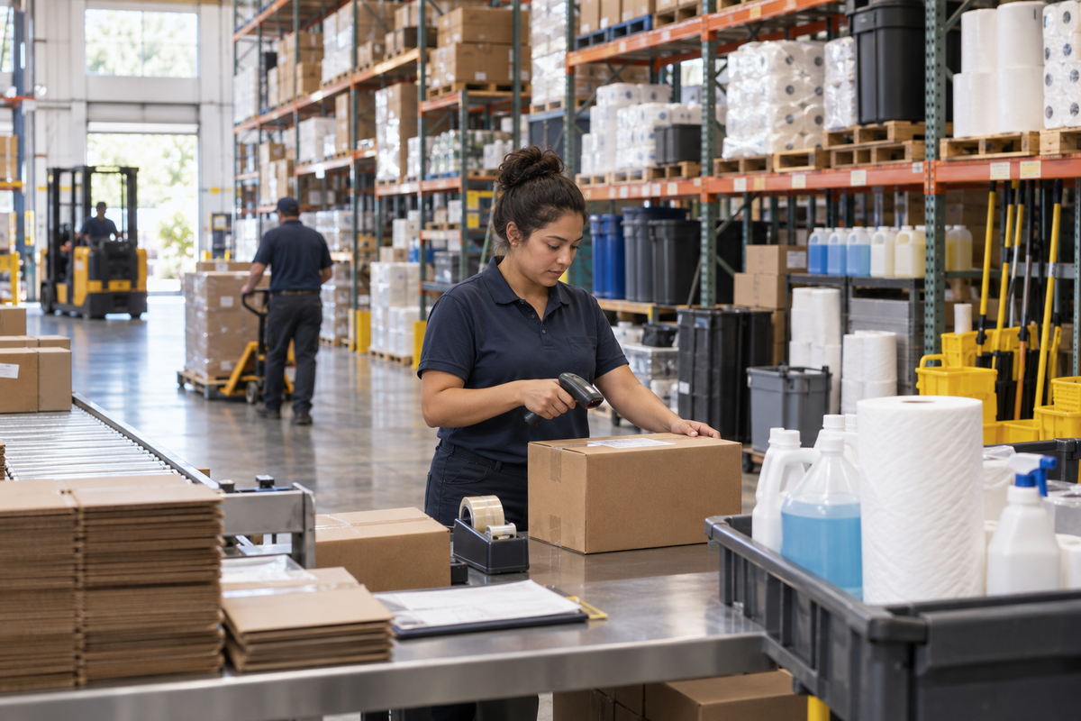 Cleaning Supplies Today commercial janitorial supply warehouse fulfillment