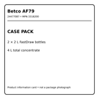 Betco AF79 case pack information card