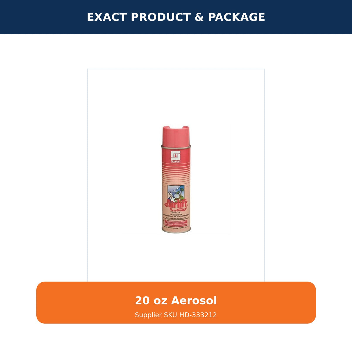 Spartan Airlift Tropical Aerosol Air Freshener, 20 oz – SKU HD-333212 – 02 package