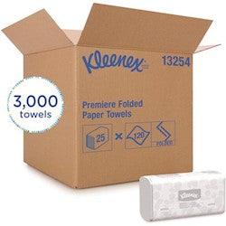 Kleenex Premiere Scottfold White Hand Towels, 120/Pack, 25/Case – 13254
