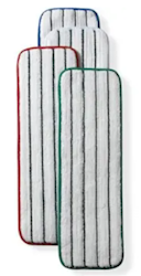3M Easy Scrub White Microfiber Flat Mop Heads, 18-Inch, 10/Case – 55594