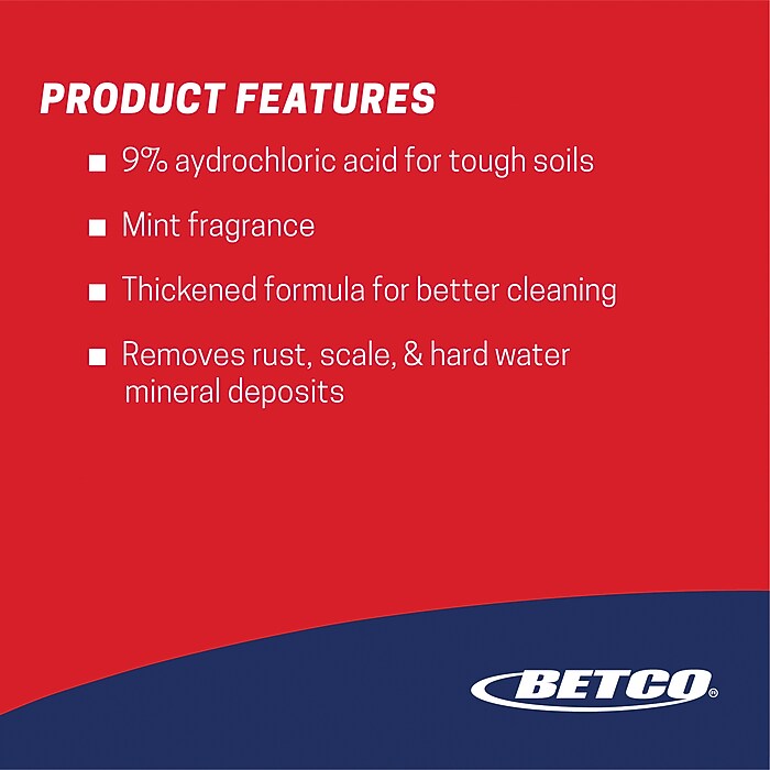 Betco Kling toilet bowl cleaner feature view
