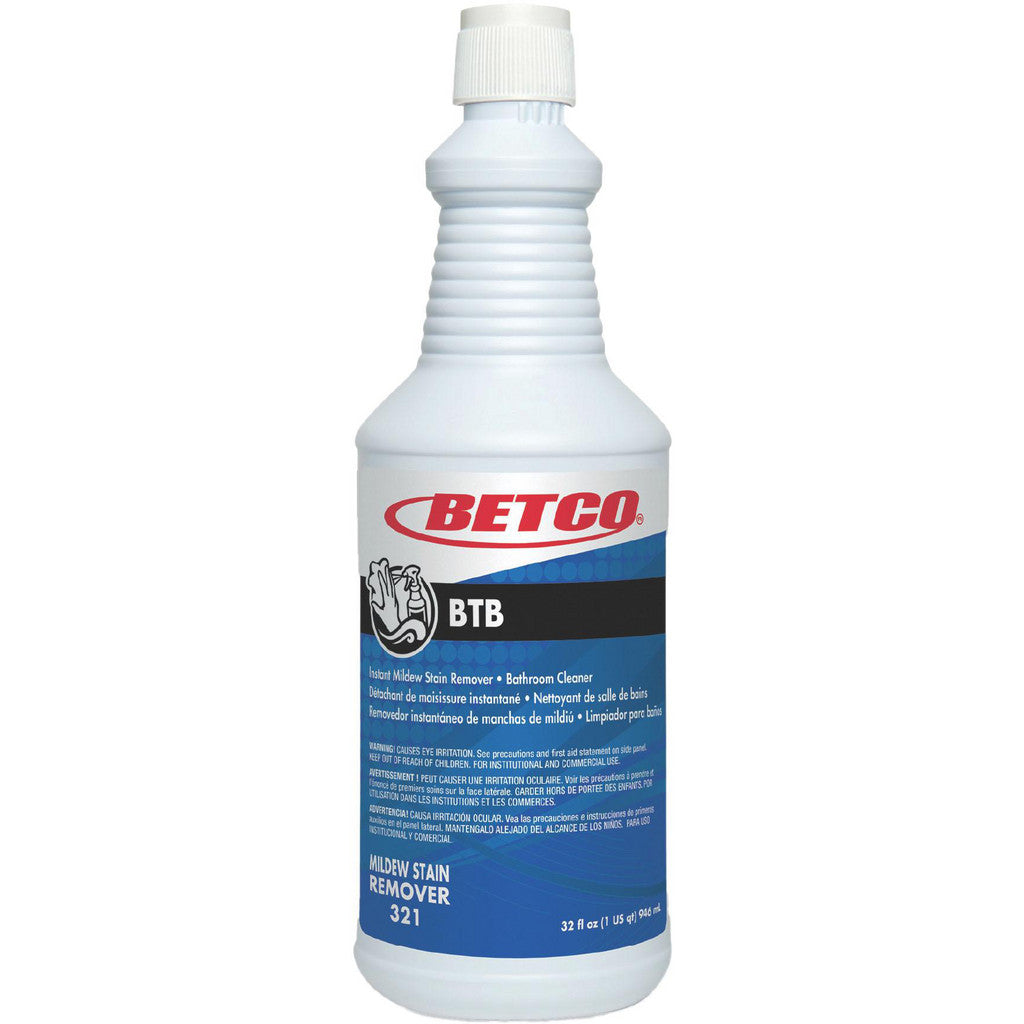 Betco BTB Mildew Stain Remover bottle label