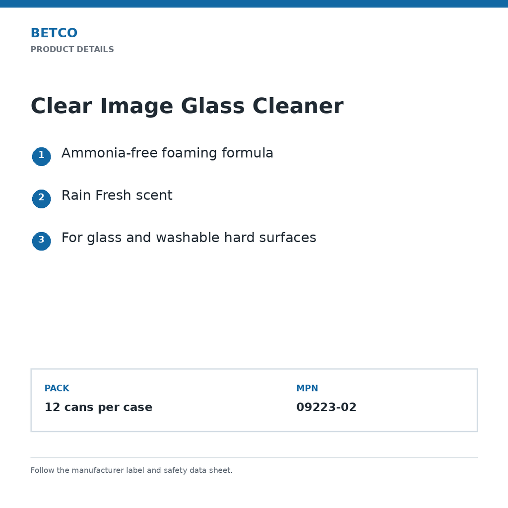 betco product features and specifications