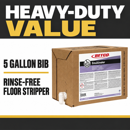 Betco Emulsinator 5 gallon BIB rinse-free heavy-duty floor stripper value image
