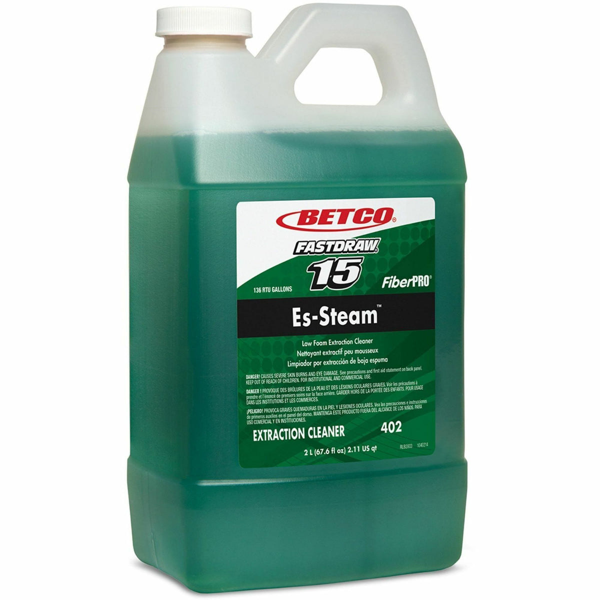 Betco FiberPro ES-Steam carpet extraction cleaner, 2 liter FastDraw container