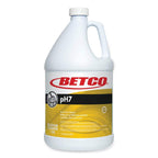 Betco pH7 lemon daily floor cleaner, product 138, 1-gallon bottle; listing supplies four bottles