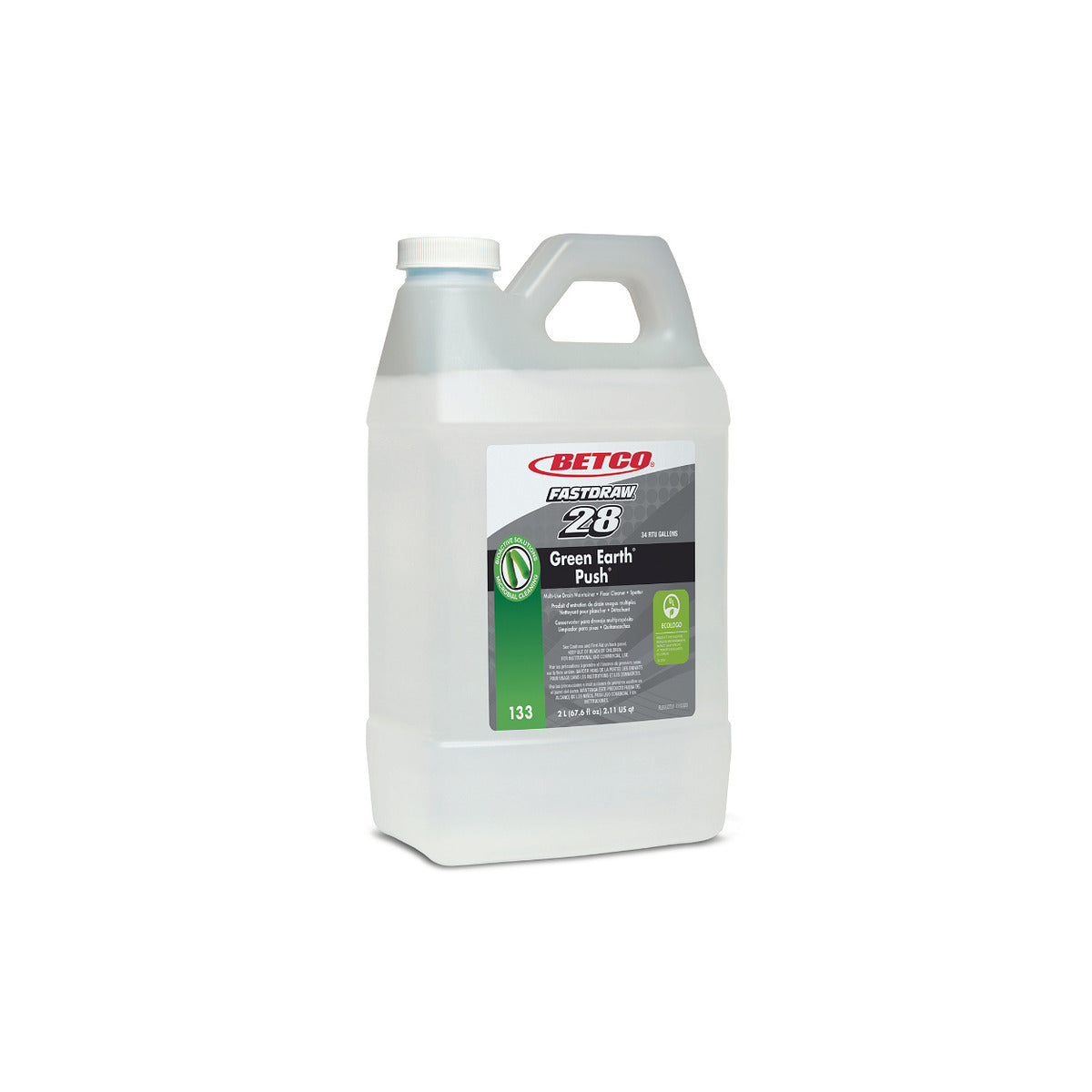 Betco Green Earth PUSH Probiotic Cleaner 2 L FastDraw container, MPN 1334700