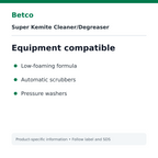 Betco Super Kemite equipment compatibility