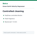 Betco Green Earth Velocity controlled dilution