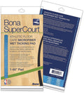 Bona SuperCourt AX0003499 60-inch blue microfiber wet tacking pad, front and back retail sleeve; five pads per case
