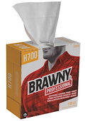 Brawny Professional H700 Heavy-Duty Cleaning Wipers, White, 100/Box – 25070