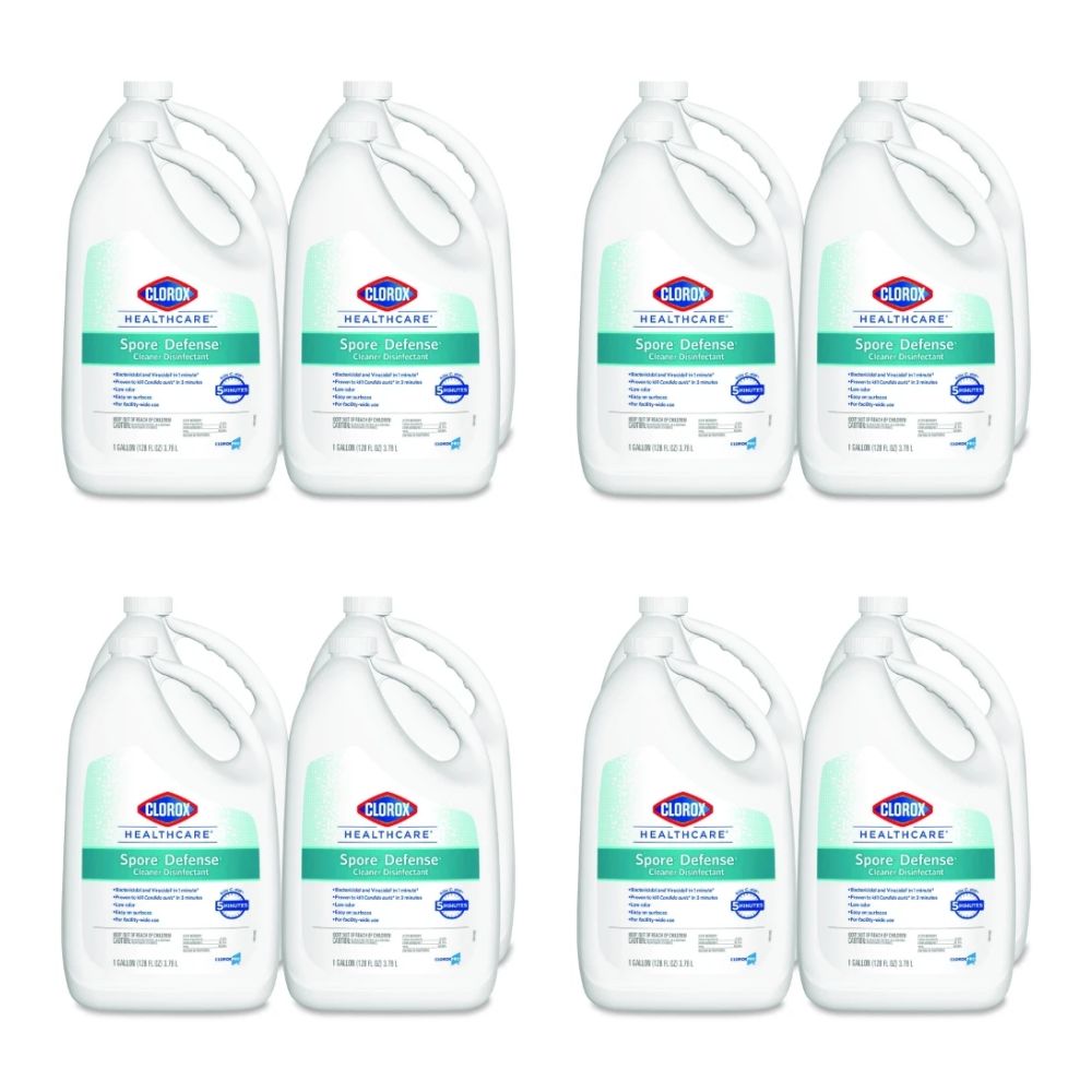 Clorox Healthcare Spore Defense — 8 One-Gallon Refills — 2-Case Bundle — complete purchase quantity shown