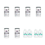 Clorox Healthcare Facility Restock Bundle — 6 VersaSure Canisters and 4 Spore Defense Gallons — complete purchase quantity shown