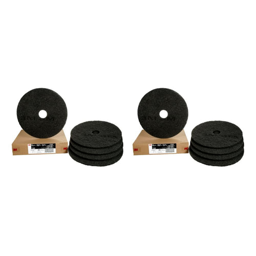 3M Black Stripper Pads 7200, 20 inch – 10 Pads (2 Cartons) — complete purchase quantity shown