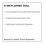 Renown REN05151-IB 9-inch jumbo roll compatibility details
