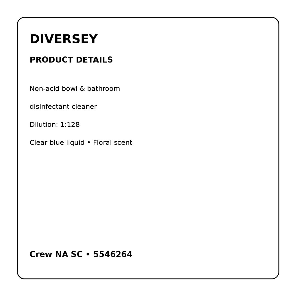 Diversey Crew NA SC 5546264 product details