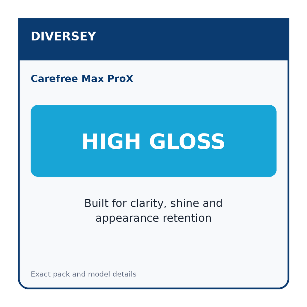 Diversey Carefree Max ProX specification 3 of 5