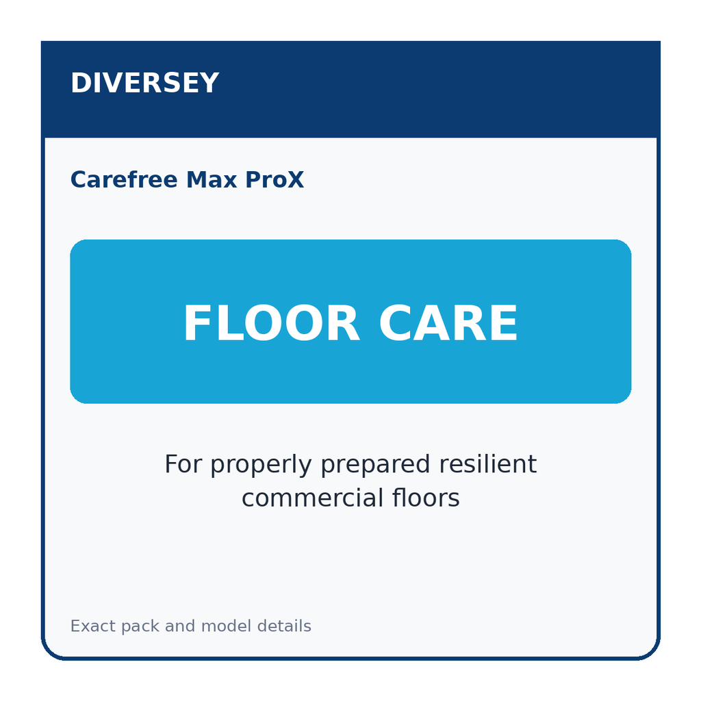 Diversey Carefree Max ProX specification 4 of 5