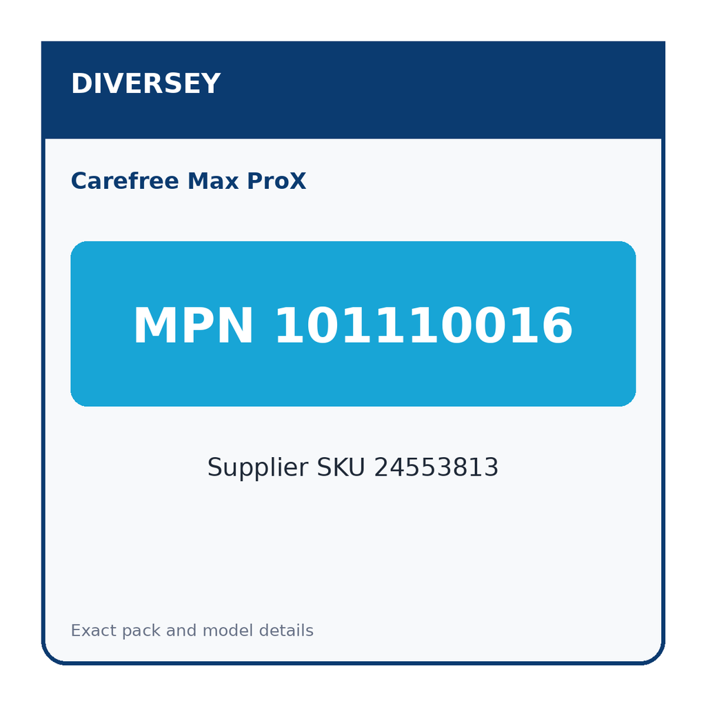 Diversey Carefree Max ProX specification 5 of 5