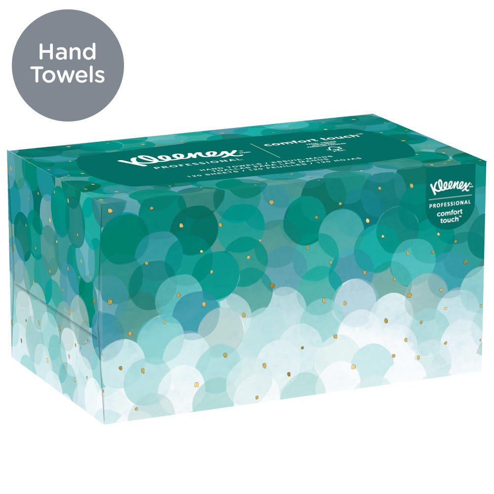 Kleenex 11268 manufacturer packaging and towel detail