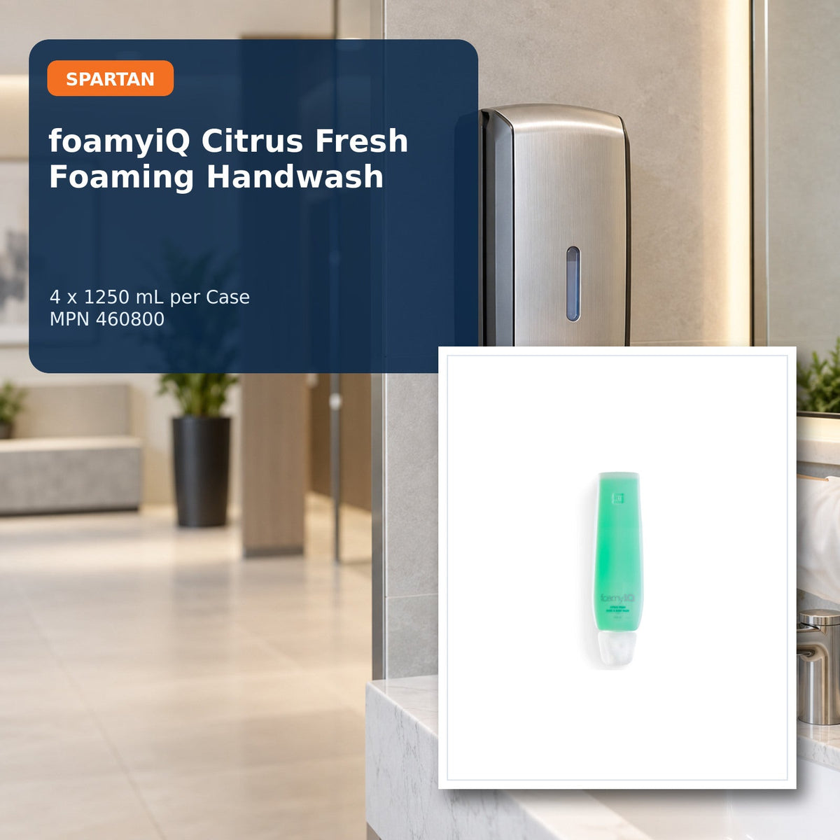 Spartan foamyiQ Citrus Fresh Handwash, 1250 mL, 4/Case – MPN 460800 – 01 hero