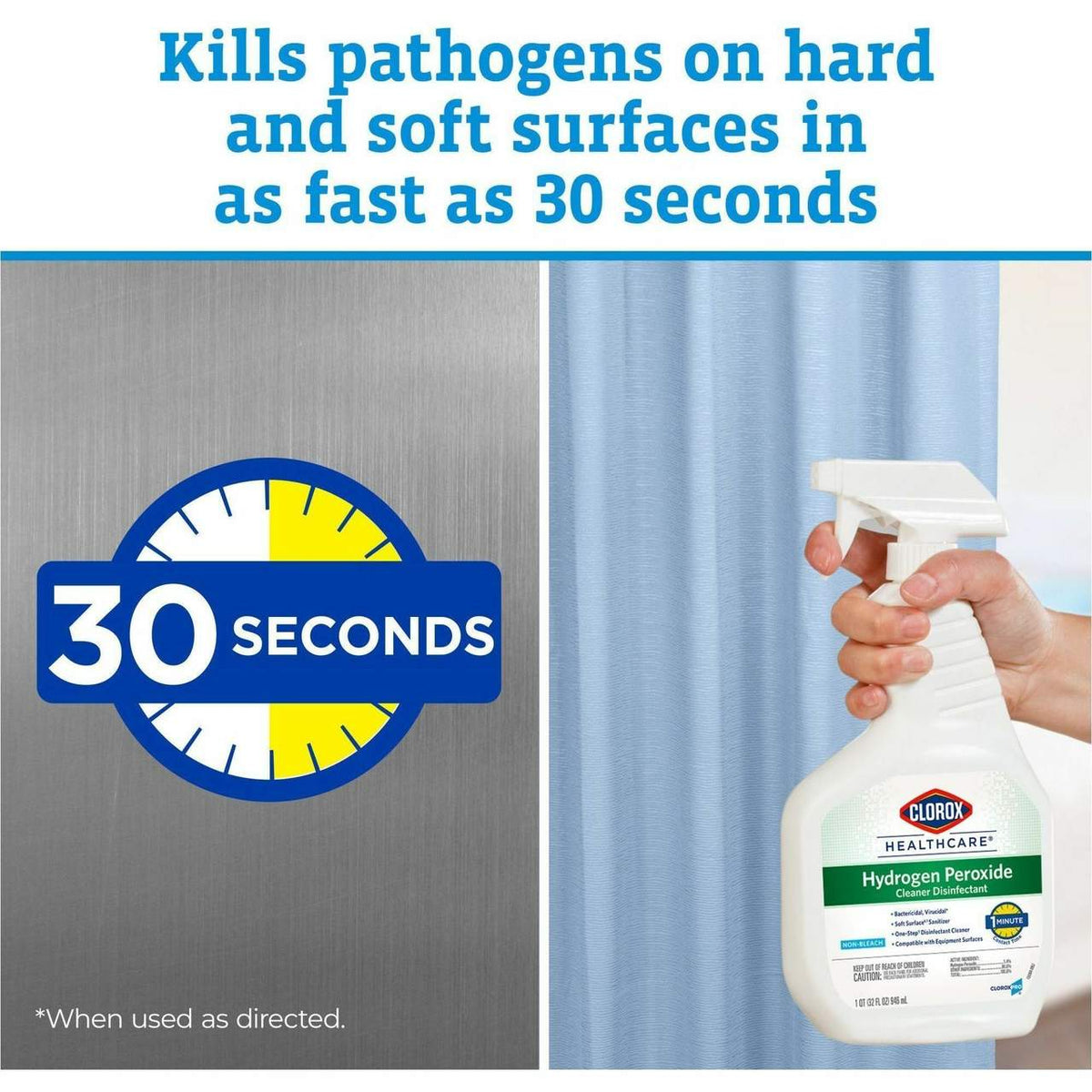Clorox Healthcare Peroxide Disinfectant, 32 oz, 9/Case — product photo