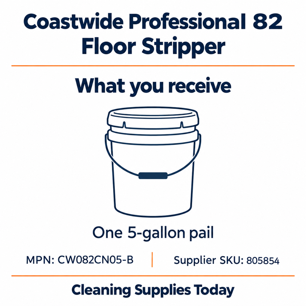 Coastwide Professional 82 floor stripper, one 5-gallon pail, CW082CN05-B — package guide