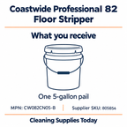 Coastwide Professional 82 floor stripper, one 5-gallon pail, CW082CN05-B — package guide
