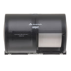 Compact compatible side-by-side coreless toilet paper dispenser