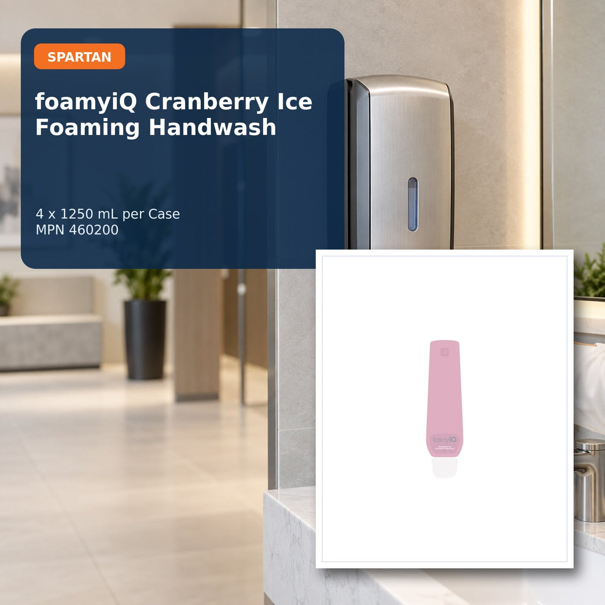 Spartan foamyiQ Cranberry Ice Handwash, 1250 mL, 4/Case – MPN 460200 – 01 hero
