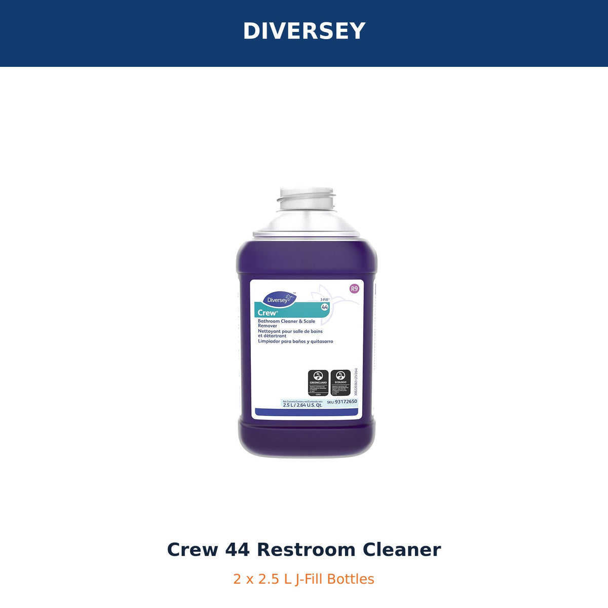 Diversey Crew 44 J-Fill restroom cleaner MPN 93172650 – product image