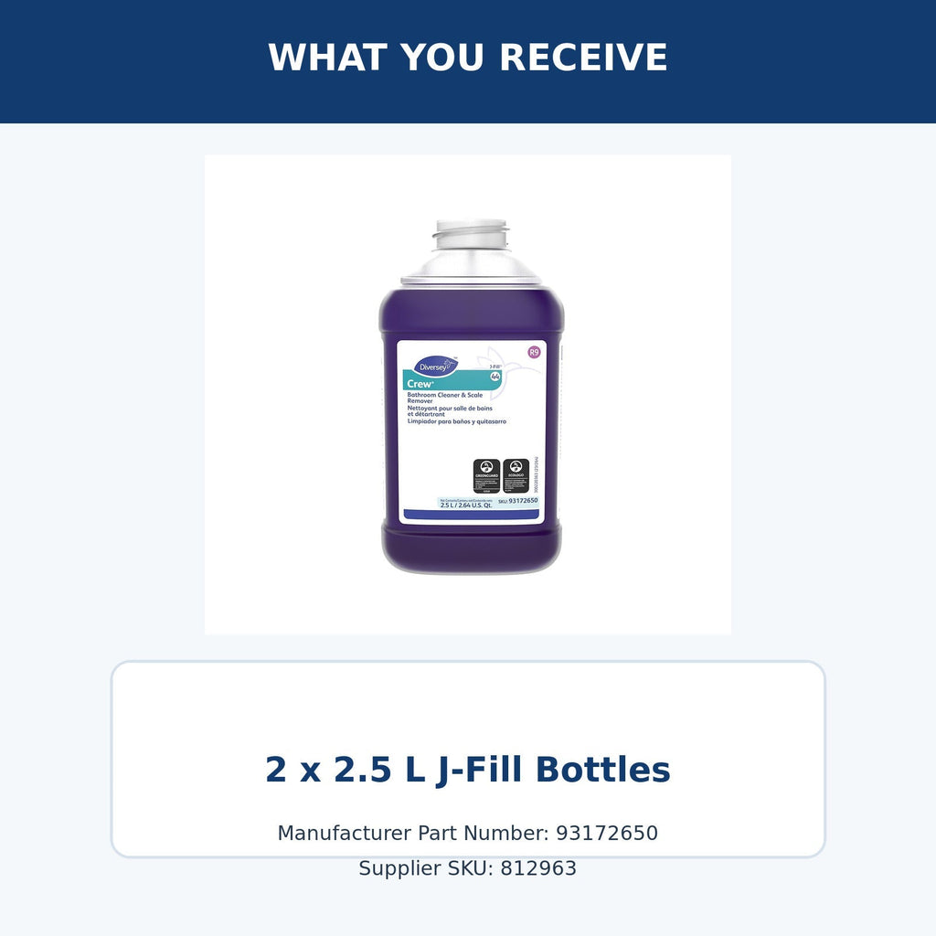 Diversey Crew 44 J-Fill restroom cleaner MPN 93172650 – package quantity
