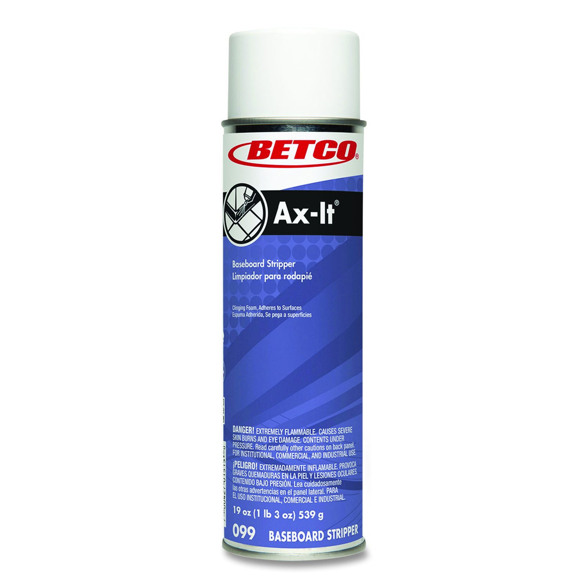 Betco Ax-It Aerosol Baseboard Stripper, Sassafras, 19 oz — 12 Cans — representative item; supplied quantity as listed