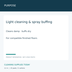 3M Red Buffer Pads 5100 11 in — PURPOSE; Light cleaning & spray buffing; Cleans damp · buffs dry; For compatible finished floors